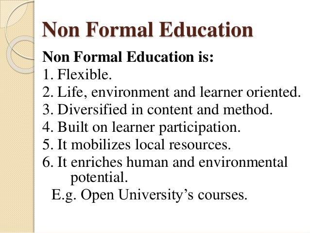 Types of education