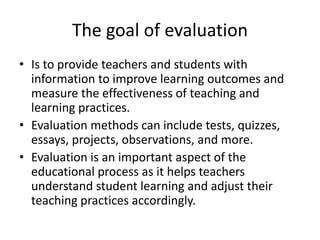 FUNCTIONS OF EVALUATION IN EDUCATION PDF visual data 3