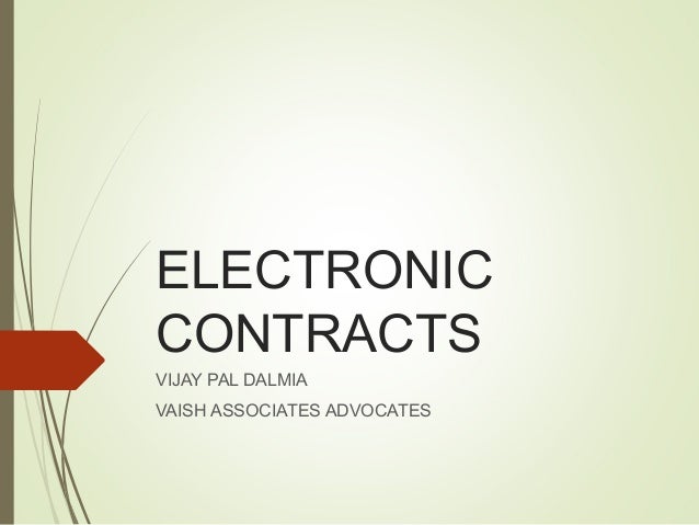 electronic contracts electronic contracts