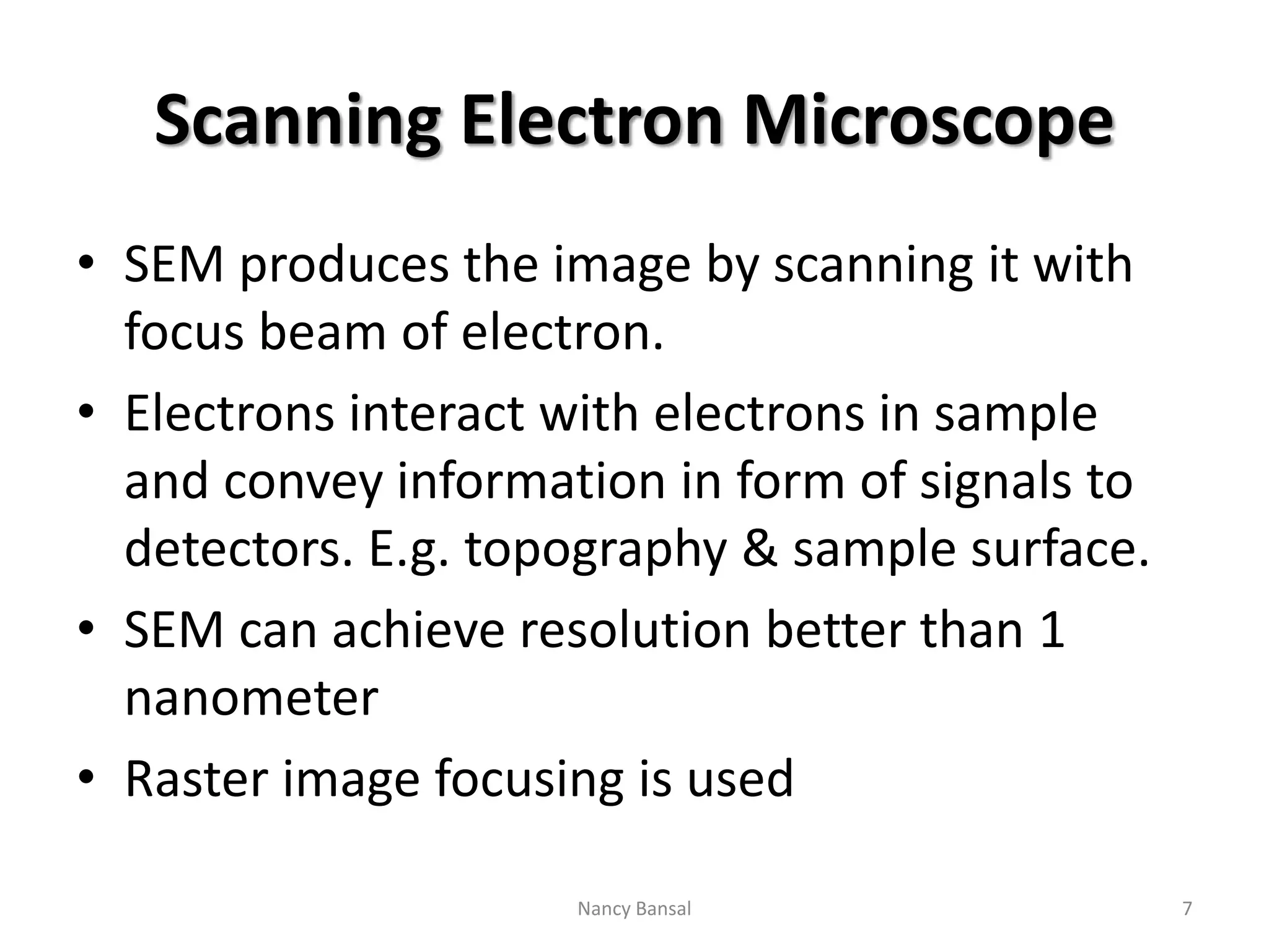 Types of electron microscope | PPTX