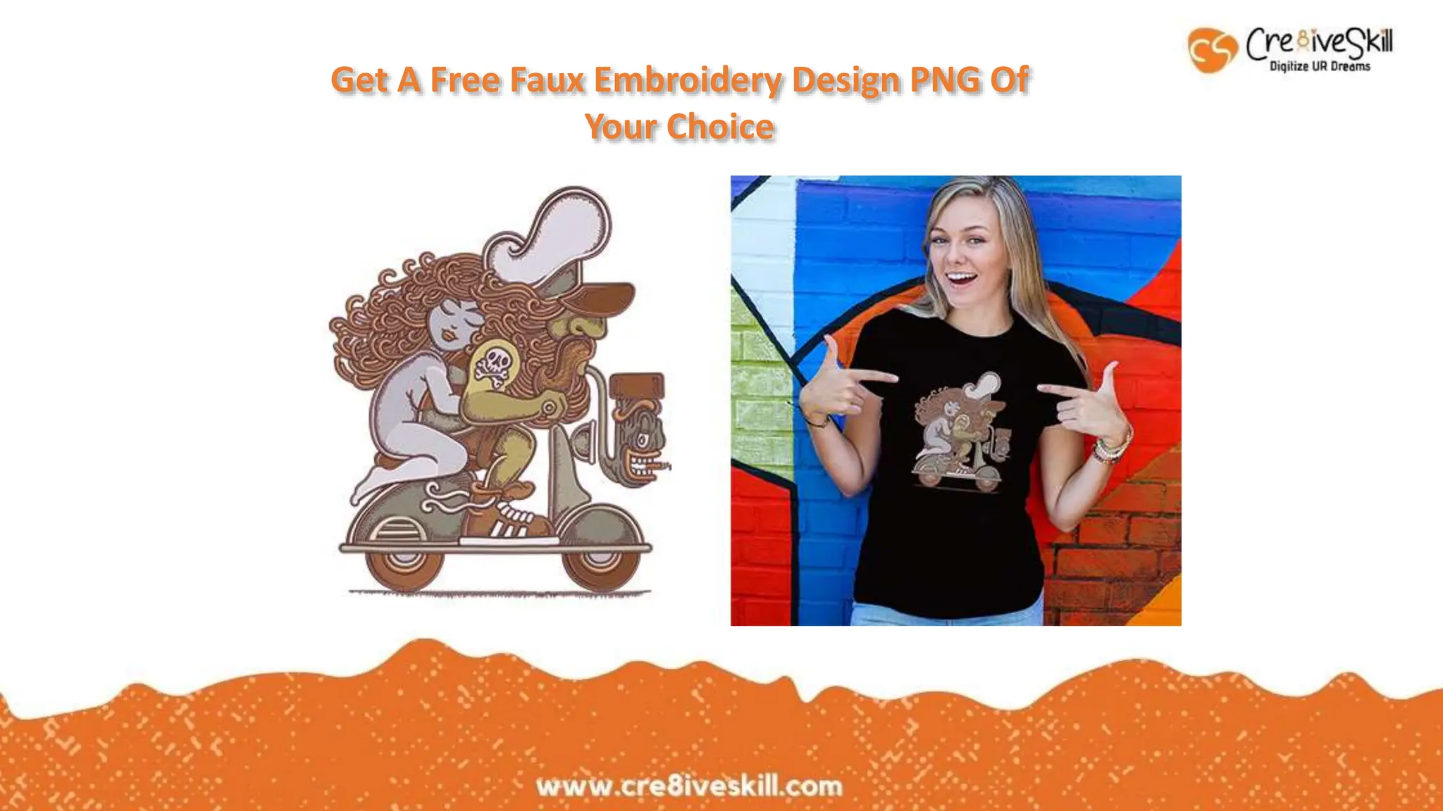 Get A Free Faux Embroidery Design PNG Of
Your Choice
 