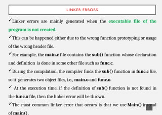 Programming in C - Types of Errorss.pptx