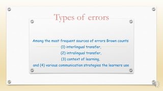 Types of errors | PPTX