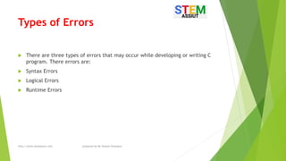 Types of errors 2019 | PPT