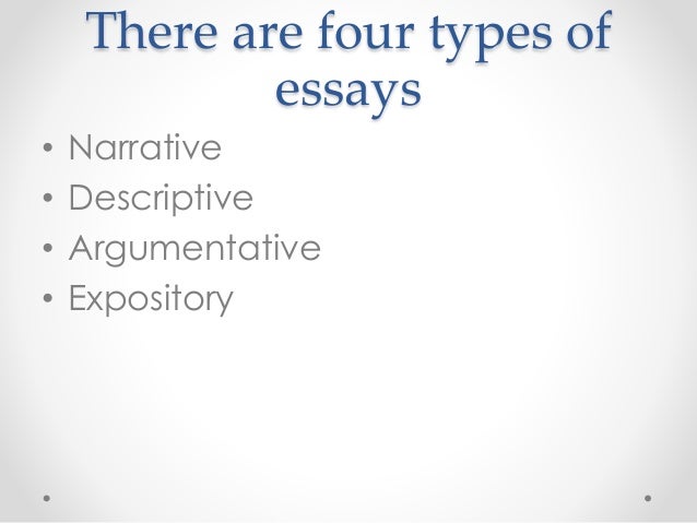 Four types of essays