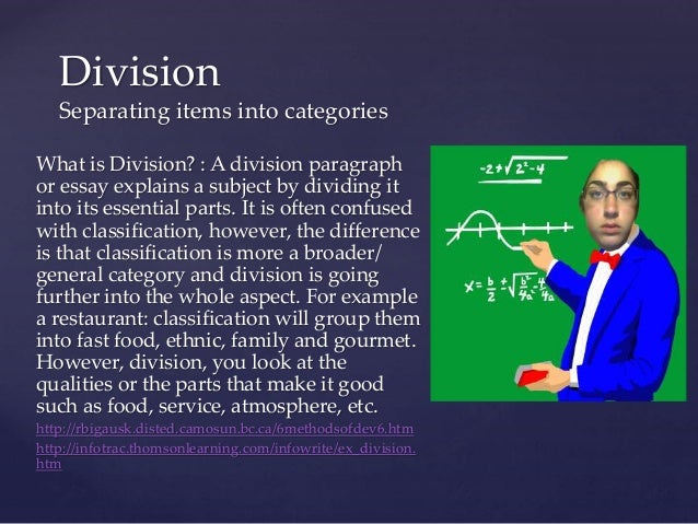 Example of division paragraph