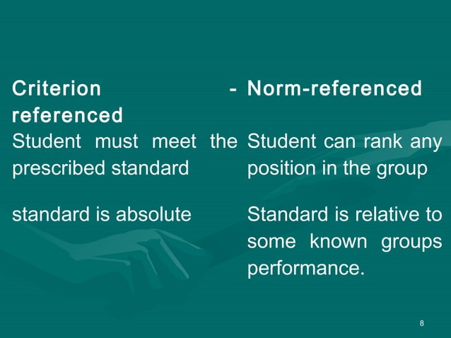 Types Of Evaluation
