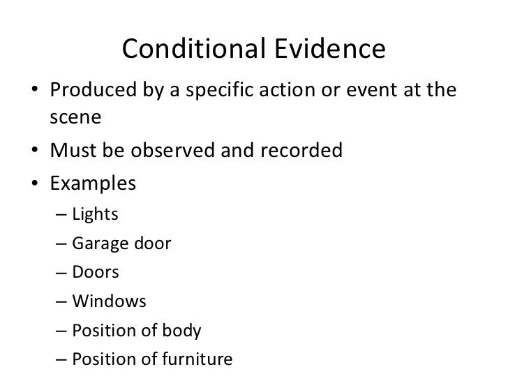Types Of Evidence Presentation