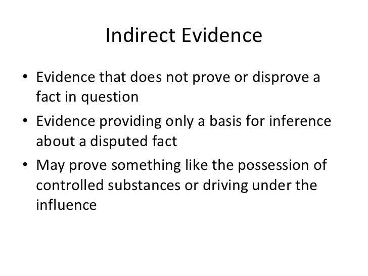 Types Of Evidence Presentation