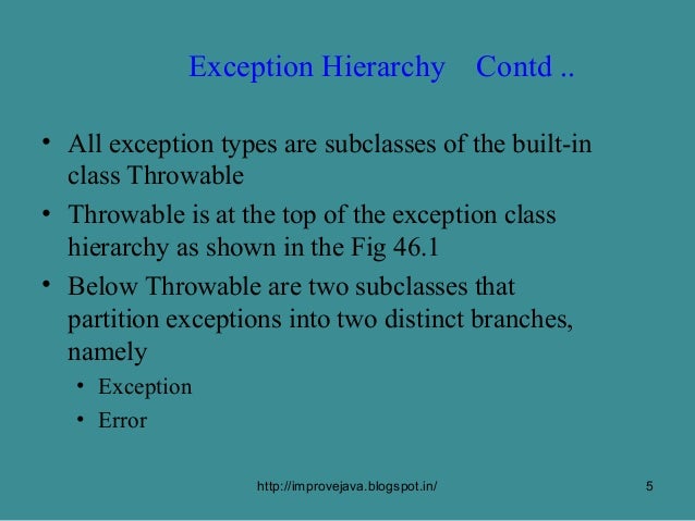 definition of an exception