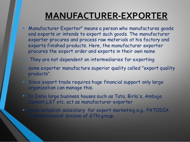 export marketing meaning