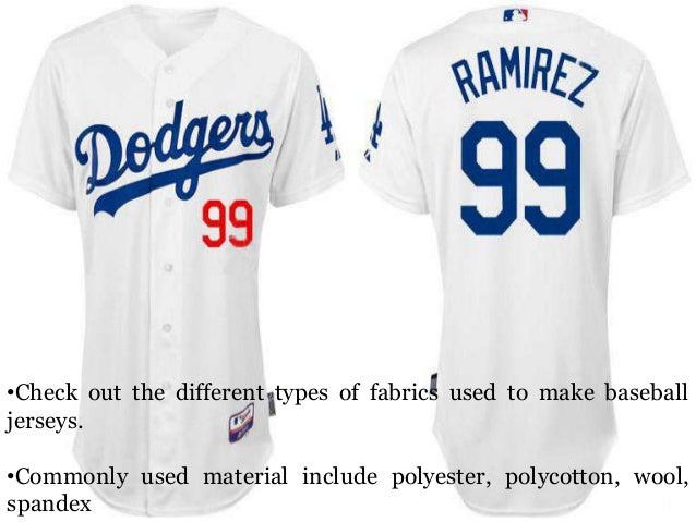 types of baseball jerseys