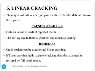 Types of failure in rigid pavements | PPTX