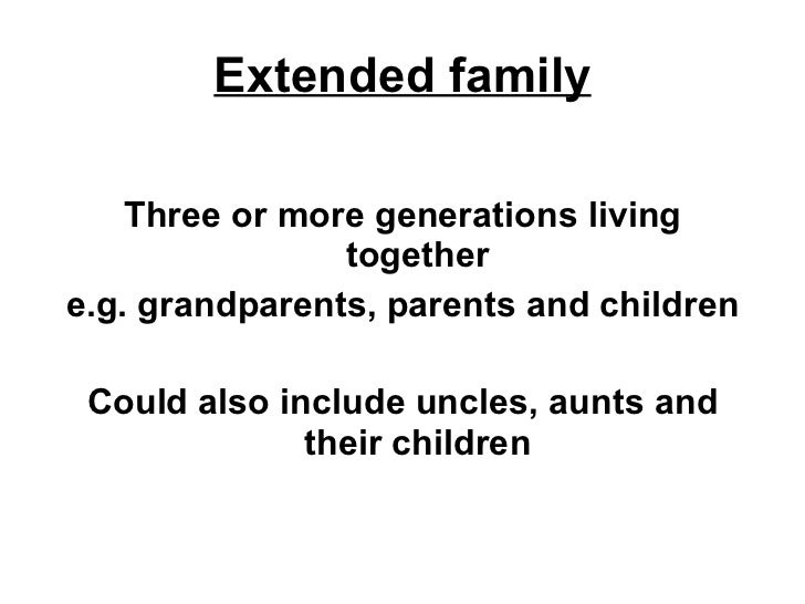 Types of family 1