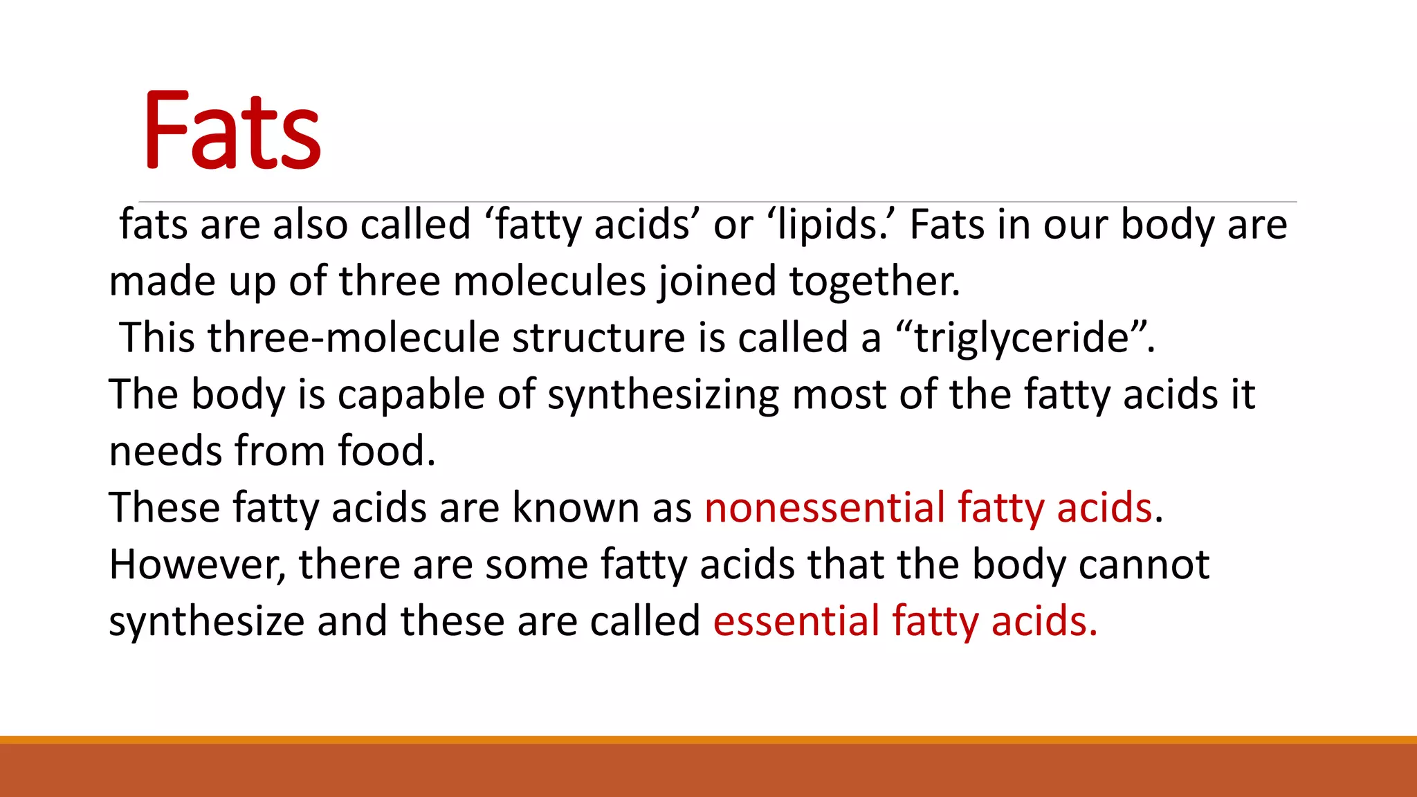 Types of fatts | PPTX