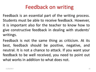 Types of feedback | PPTX