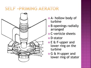  A- hollow body of
turbine
 B-openings radially
arranged
 C-verticle sheets
 D-stator
 E & F-upper and
lower ring on the
turbine
 G & H-upper and
lower ring of stator
 