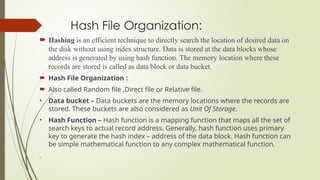 types of files in DBMS. 02 | PPTX