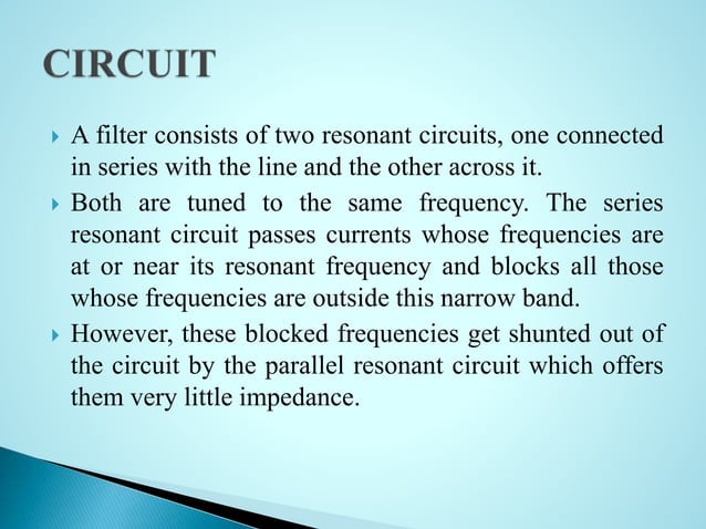 Types of filters | PPTX