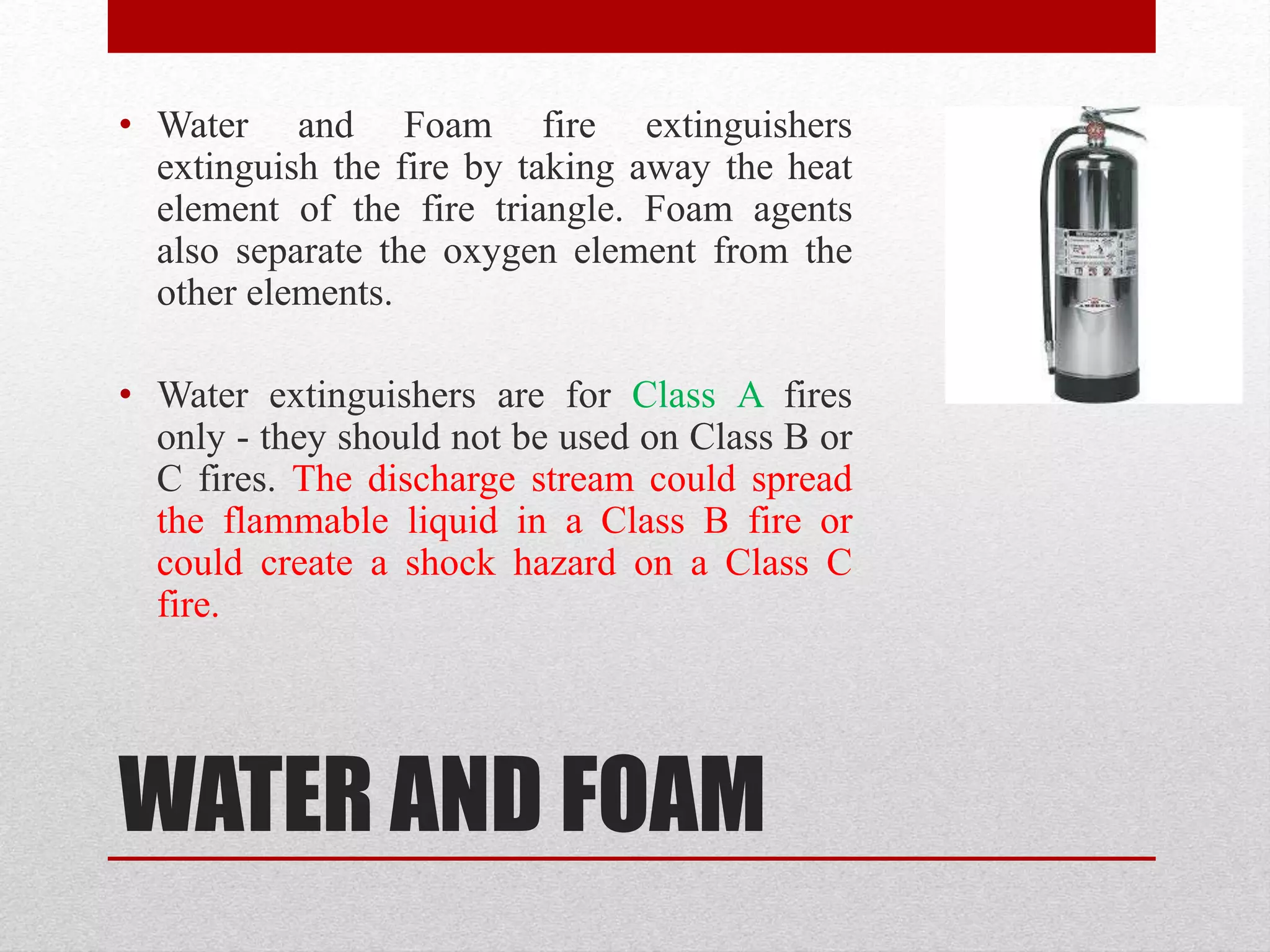 Science Class Fire Types Classes of fire and how to extinguish them | PPTX