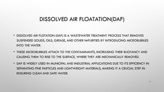 Types Of Floatation In Waste Water Treatment New Pptx