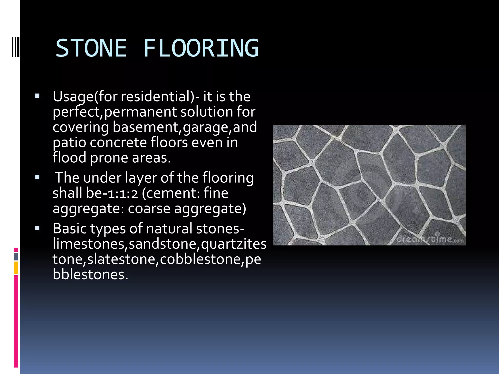 Types of floor finishes | PPTX