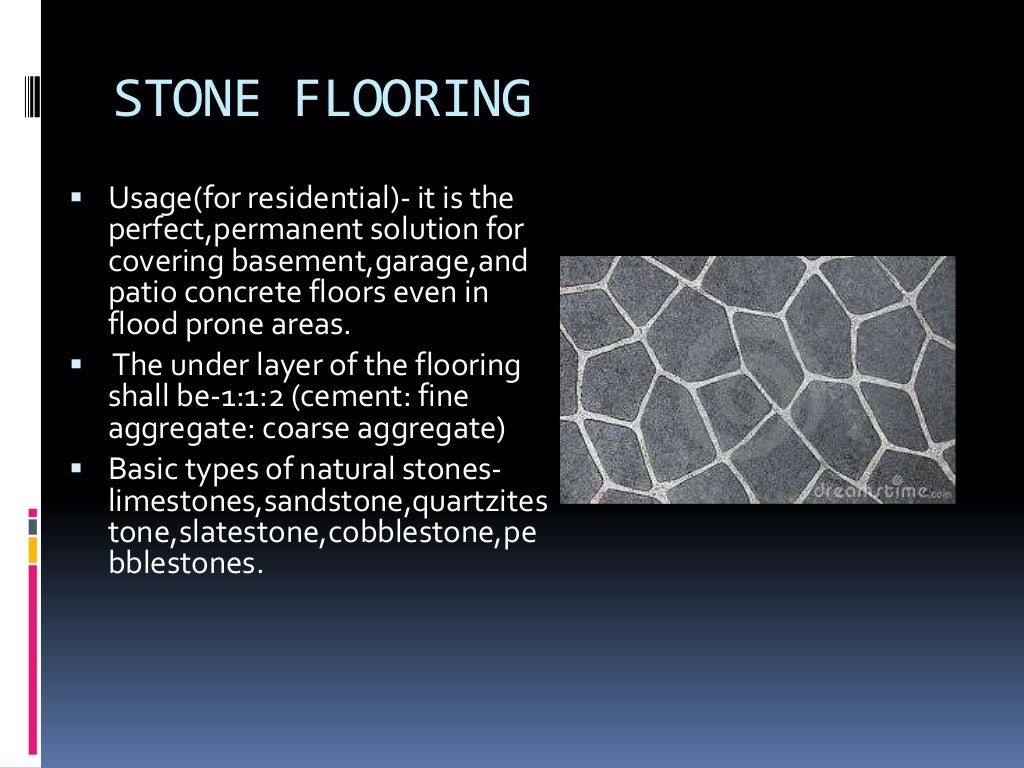 Types of floor finishes