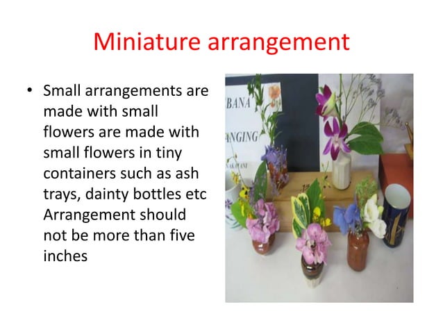 Types of flower arrangement | PPT