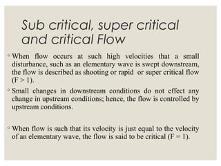 Types of flow in open channel | PPT | Geography | Science