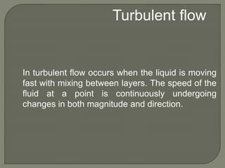 Types of fluid flow | PPTX