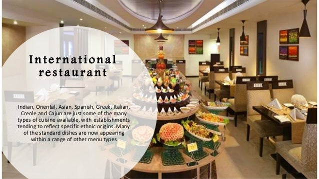 Types of food and beverage operations Types of food and beverage operations