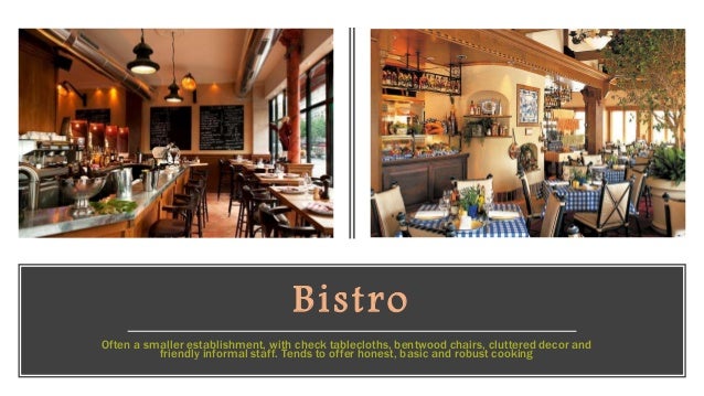 Types of food and beverage operations Types of food and beverage operations