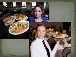 2.Assisted service:

Customer served part of the meal at a table
 and is required to obtain part through
 self-service (fo...