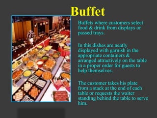 Types of food & beverage service | PPTX
