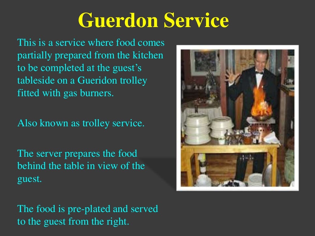 Types of food & beverage service