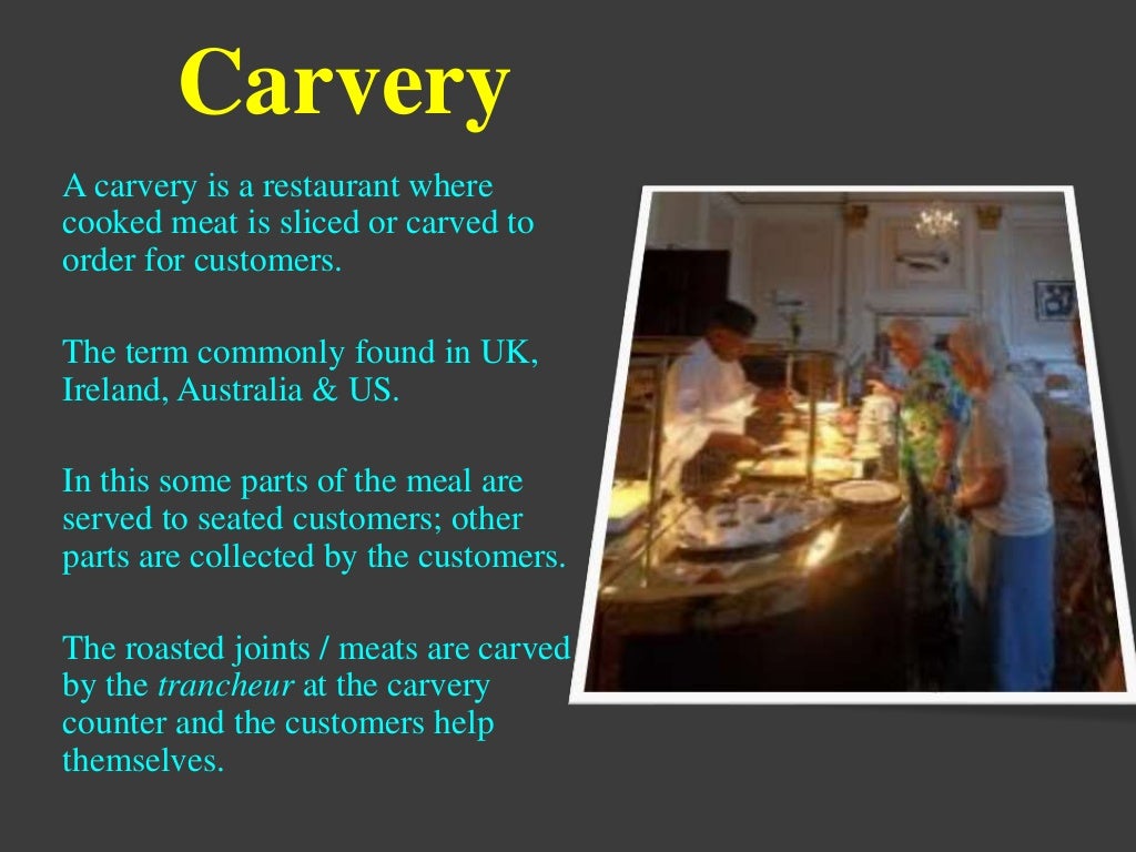 Types of food & beverage service