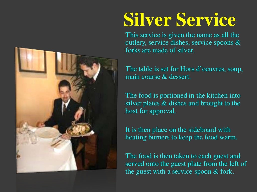 Types of food & beverage service