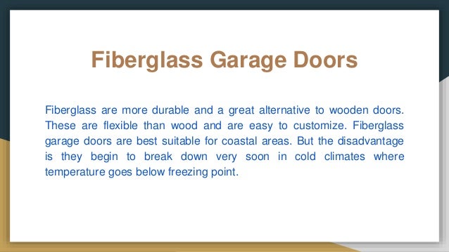 Types Garage Door Material