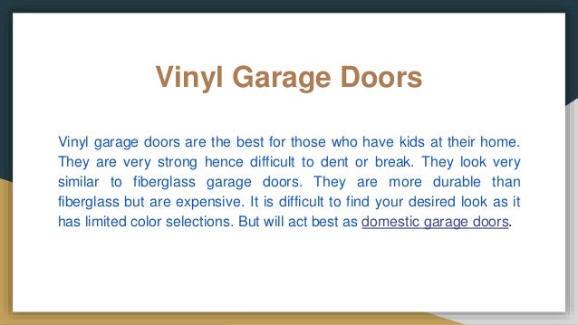 Types Garage Door Material