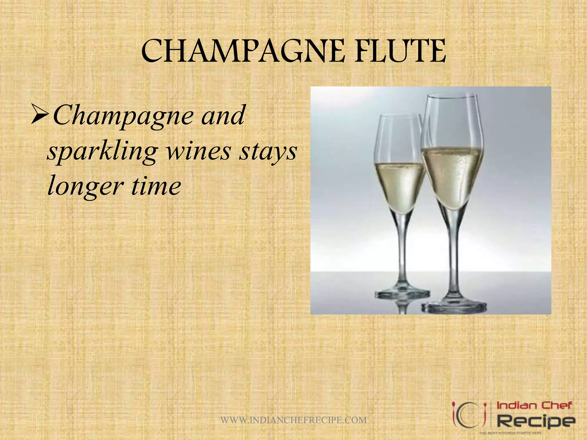 TYPES OF GLASSWARE USED IN RESTAURANT PPT