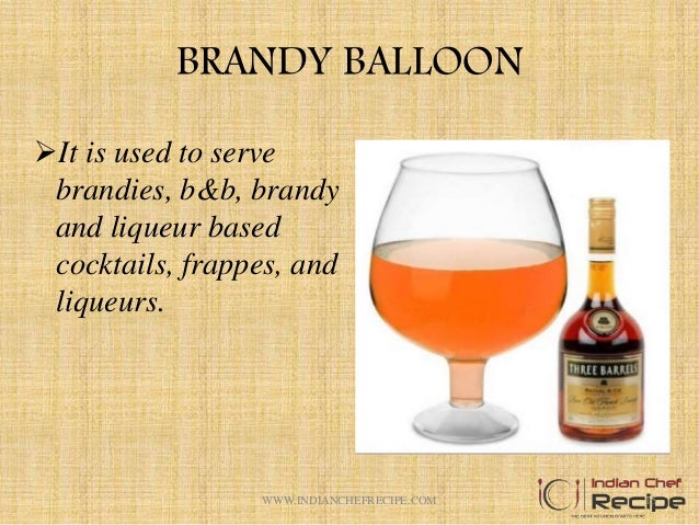 TYPES OF GLASSWARE USED IN RESTAURANT