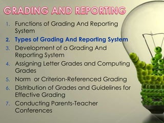 Types of Grading and Reporting System | PPT