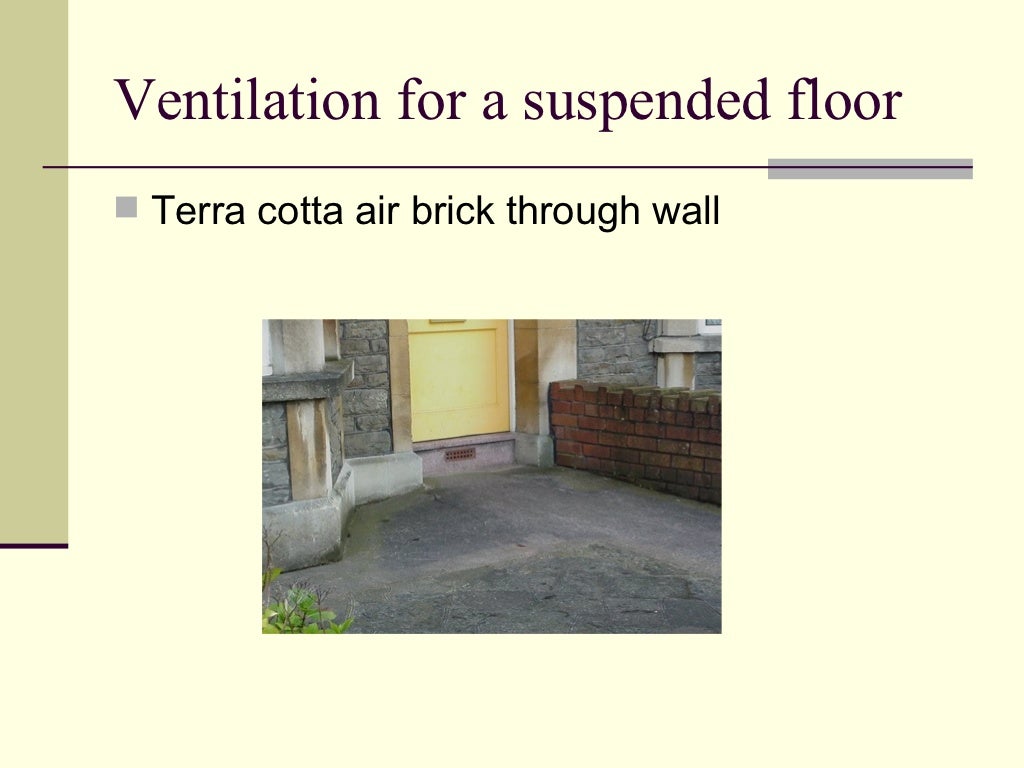 Types of ground floors