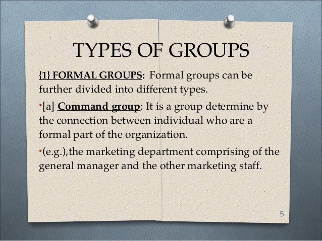 Types of groups