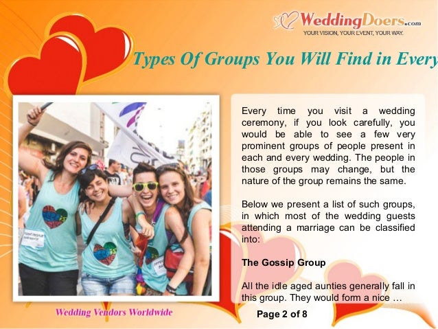 Types Of Groups You Will Find In Every Marriage