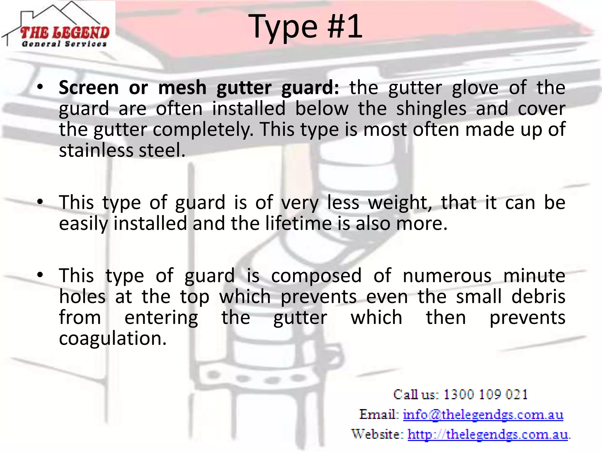 Types of gutter guards and their uses | PPTX
