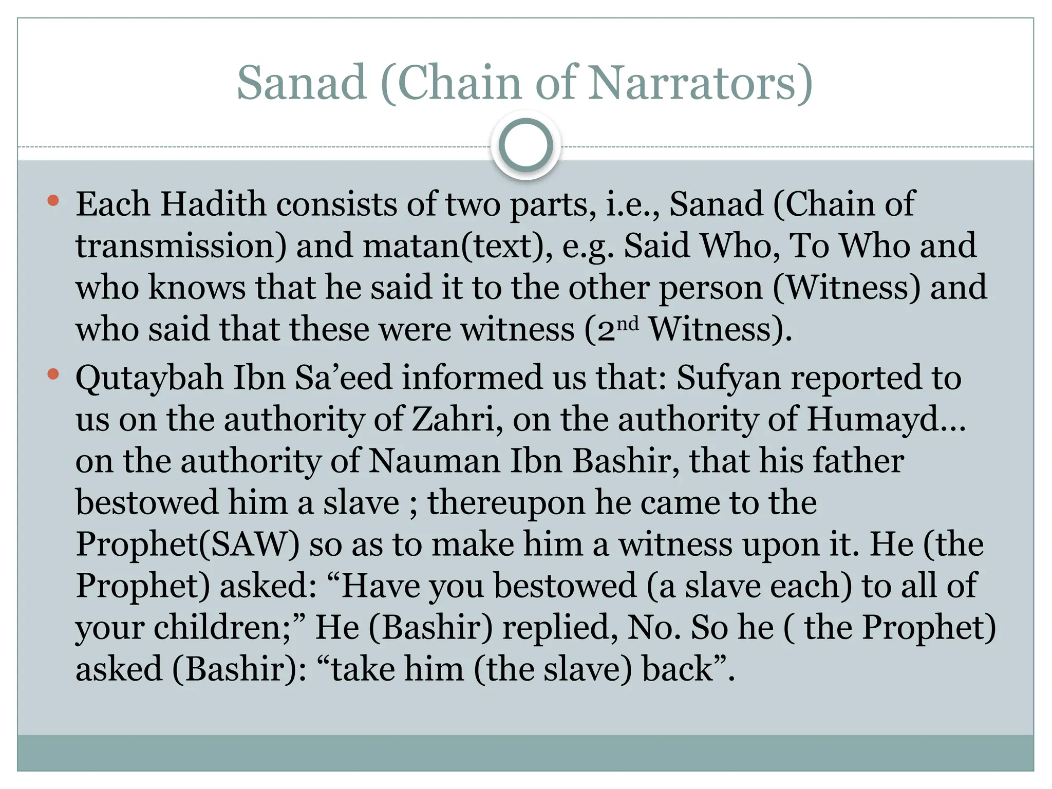 Hadith and the Types of Hadith-e- Rasool SAW.pptx