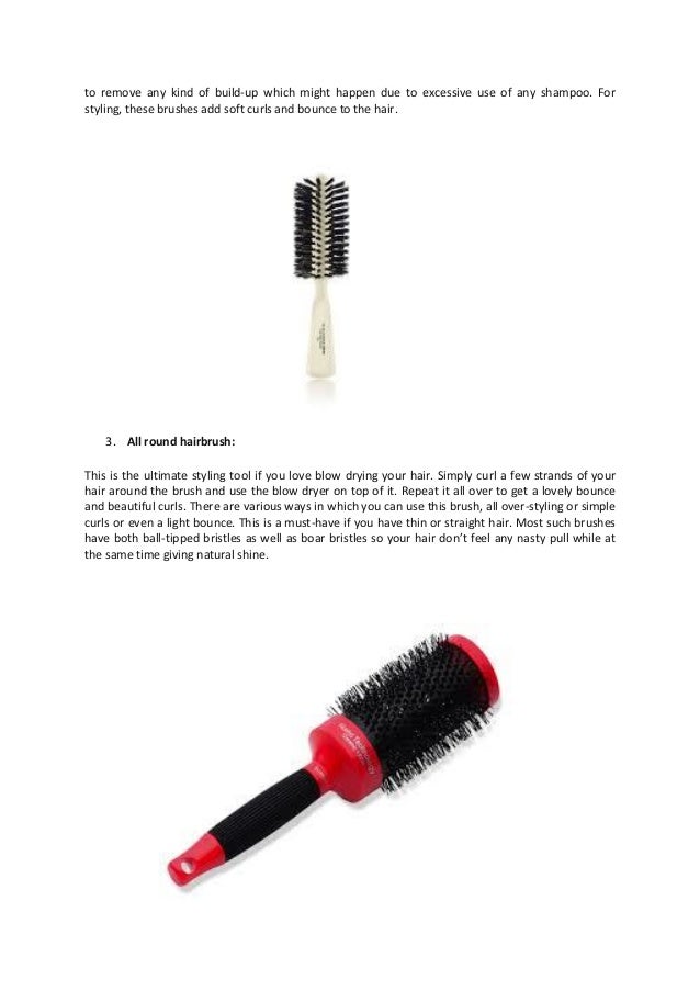 Types Of Hair Brushes And Their Purpose