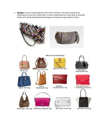 List of all the types of Leather Bags..!! | PDF
