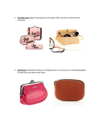 List of all the types of Leather Bags..!!
